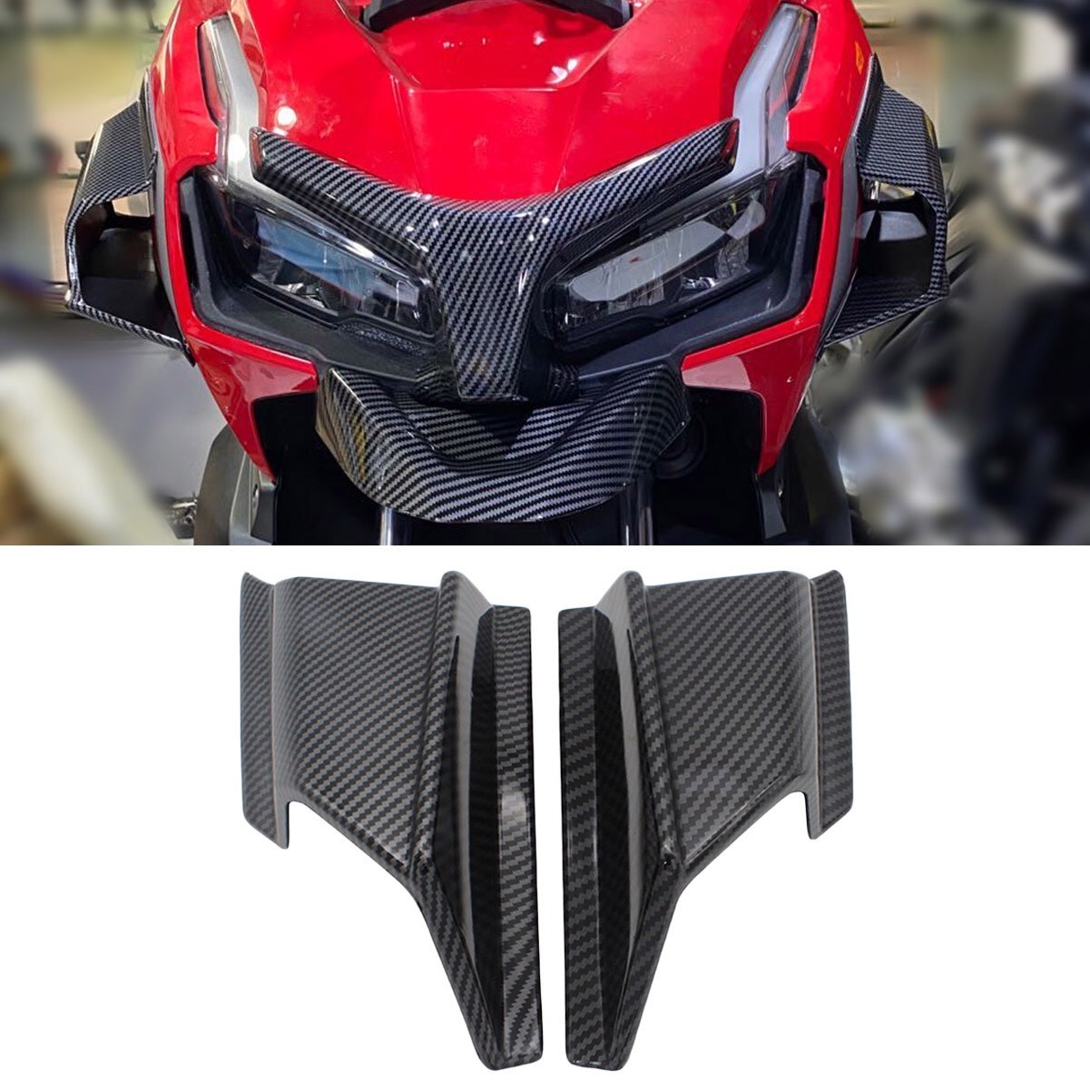 วิงข้างไฟ HONDA ADV150 ลายเคฟล่า SEMSPEED-NETBIKESHOP