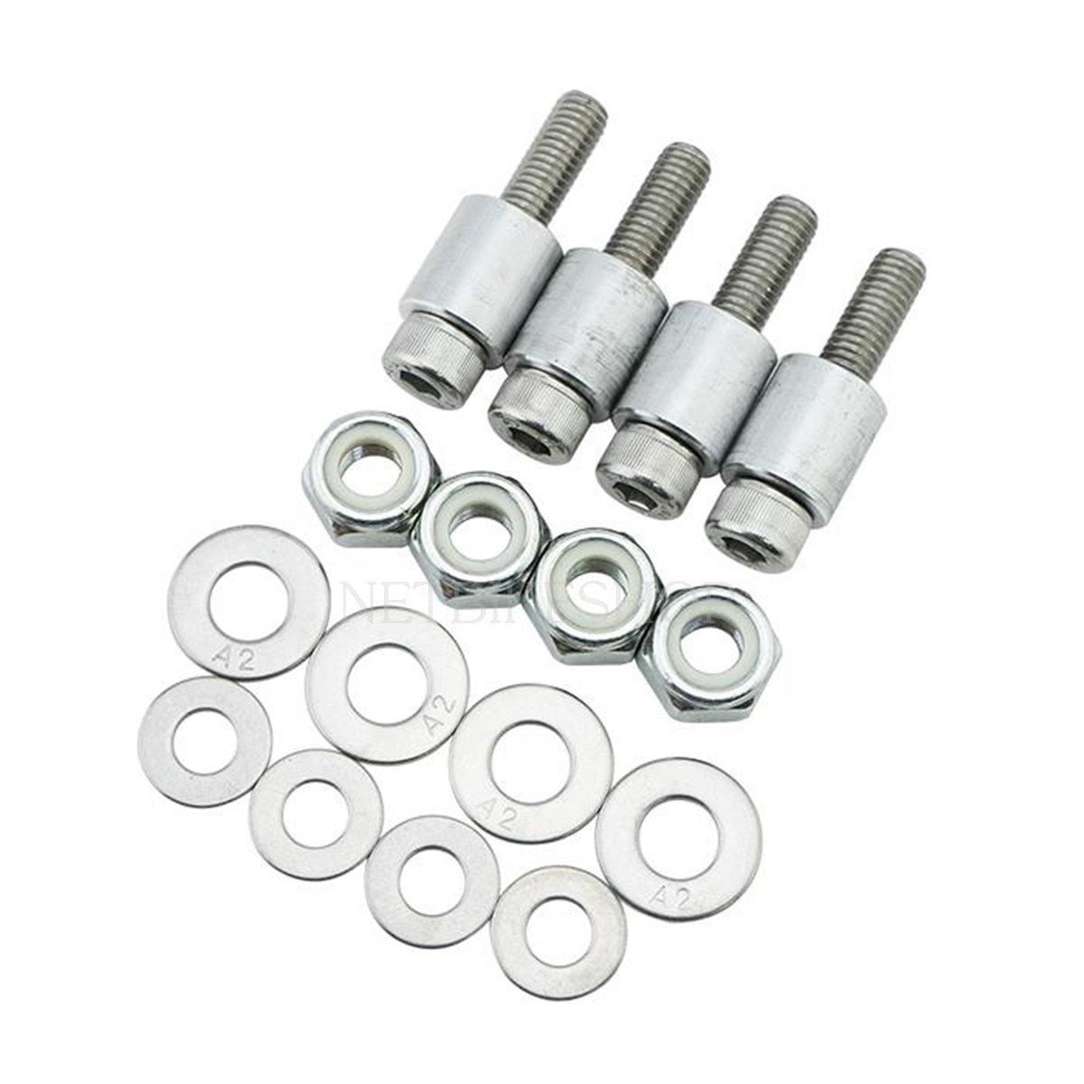 ขายึด2Dชุดแผ่นรองกล่องท้ายเบาะ (เหล็กหนา4mm.) GTR FORZA-350 NEW สีดำ
