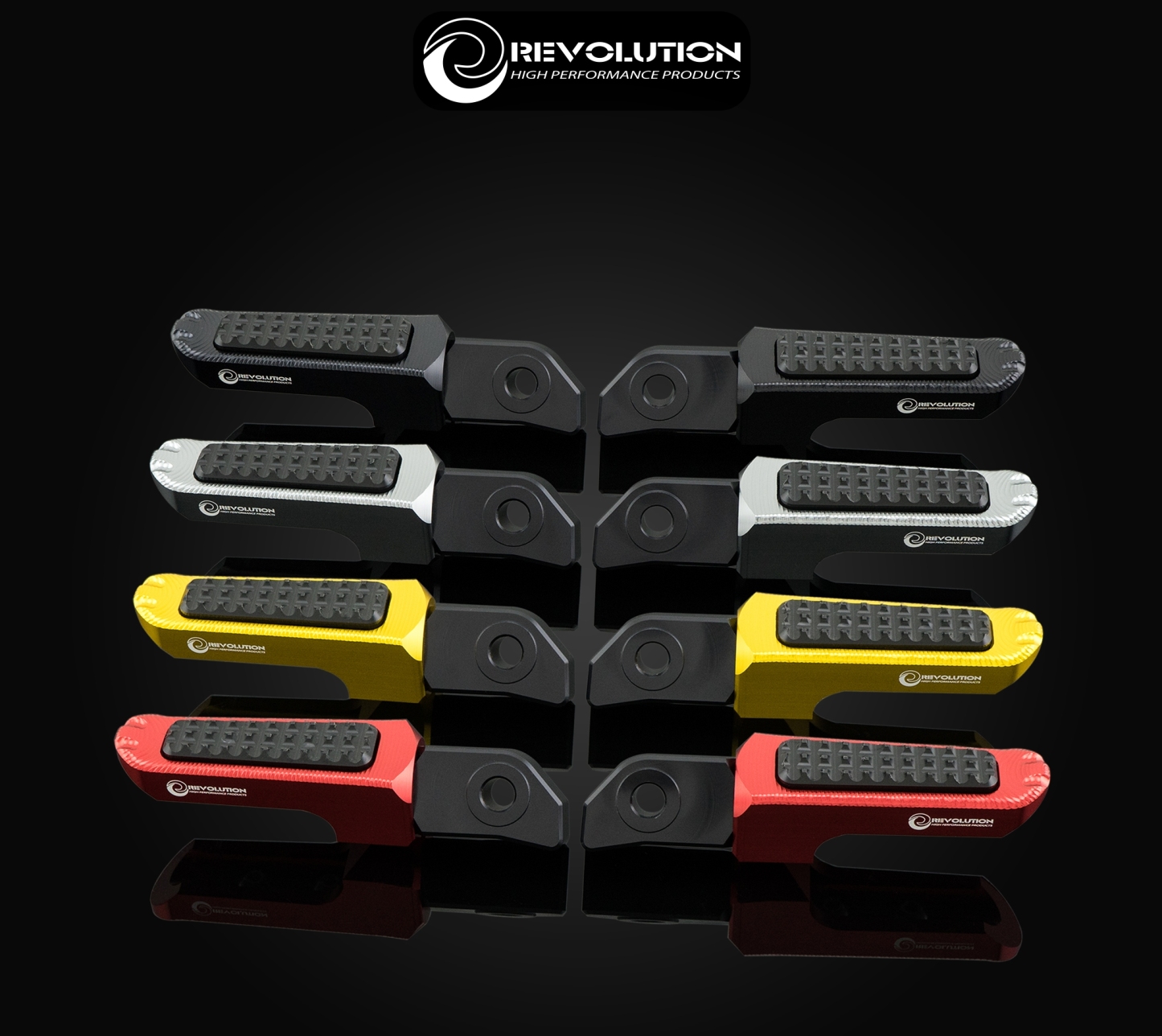 พักเท้าหลัง2ชิ้น CNC REVOLUTION CB-150R Ex/CBR-150,300R/CB-500/CBR-500,650R/F WAVE125iปี2023-NETBIKESHOP