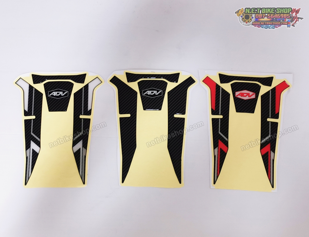 สติ๊กเกอร์กันลายคอนโซล (ตัวบน) ADV150 ลายเคฟล่า แบบนูนหนา-NETBIKESHOP