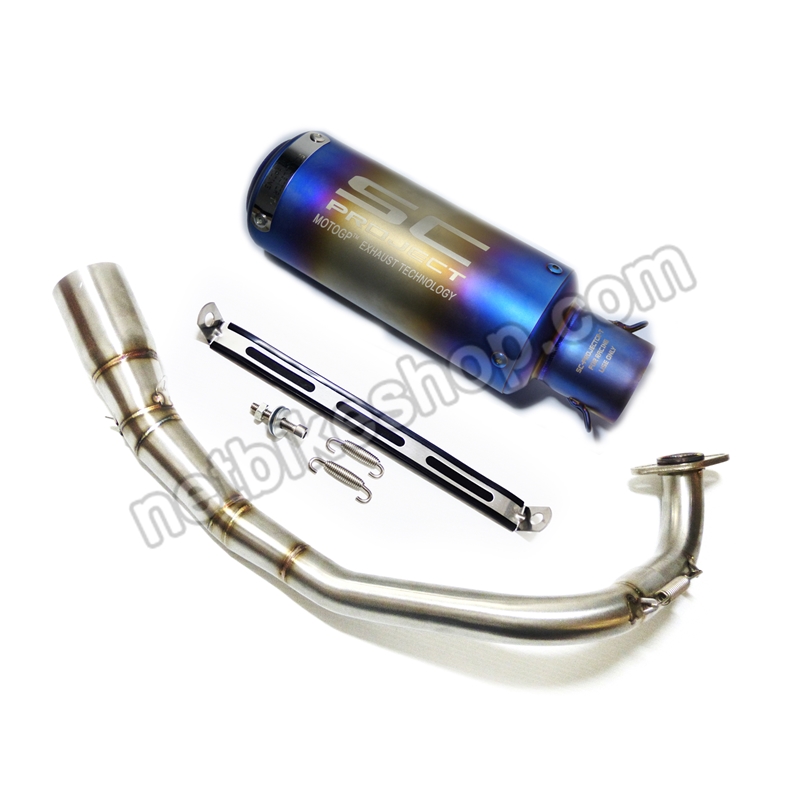 ท่อ SC รุ้ง พร้อมคอท่อ HONDA ADV150-NETBIKESHOP