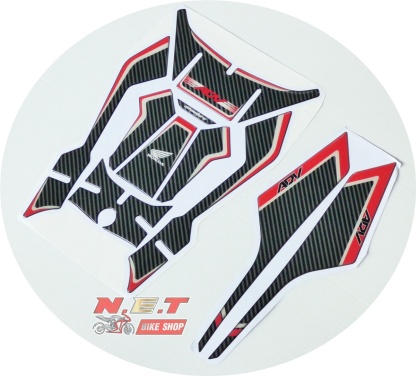 สติ๊กเกอร์กันลายถังน้ำมันชุดใหญ่ HONDA ADV150 ลายคาร์บอน แบบนูนหนา