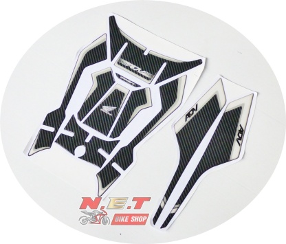 สติ๊กเกอร์กันลายถังน้ำมันชุดใหญ่ HONDA ADV150 ลายคาร์บอน แบบนูนหนา