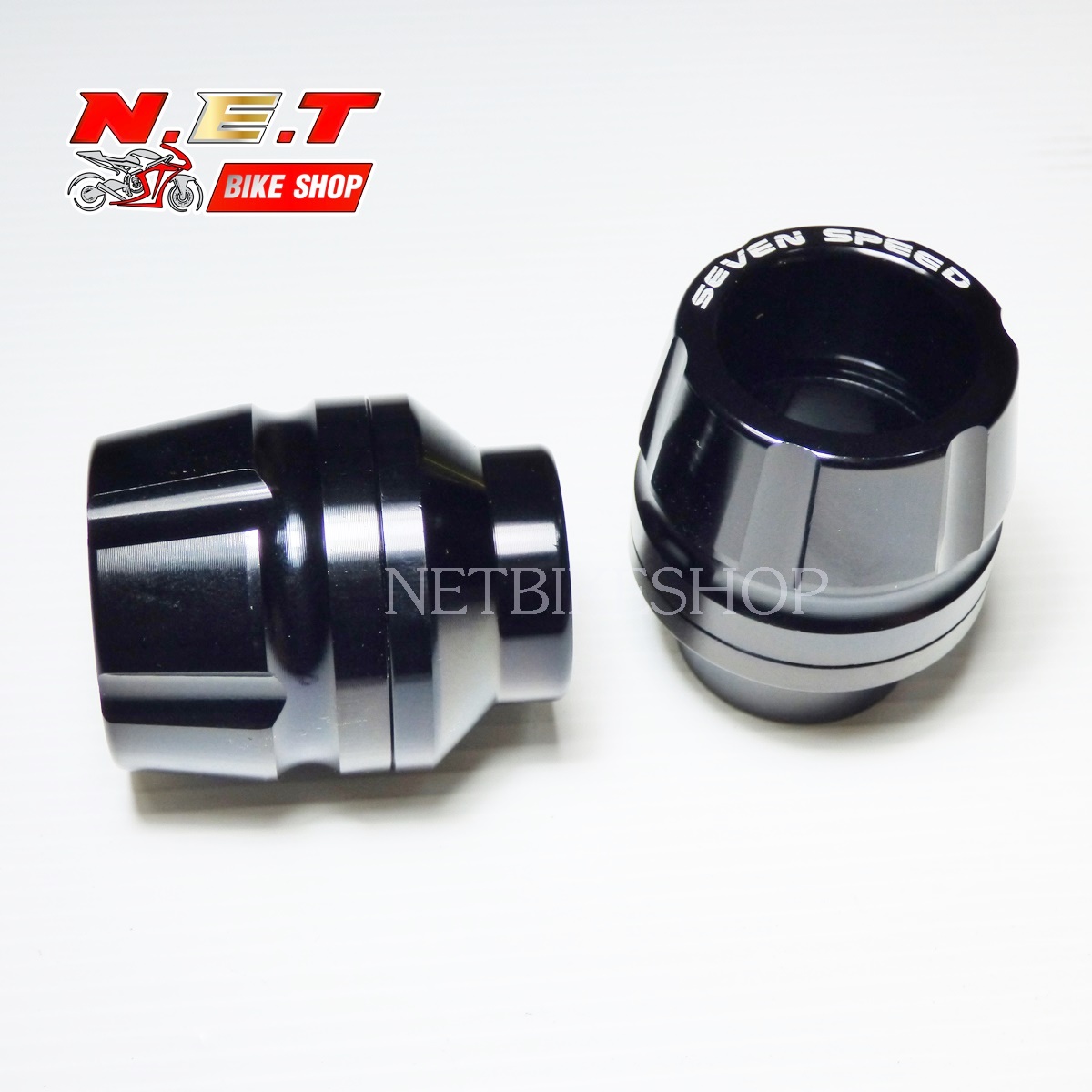 ถ้วยรองแกนล้อ SEVENSPEED 2 ชิ้น 6 ร่อง ADV150 CLICK 150i/125i PCX AEROX KSR