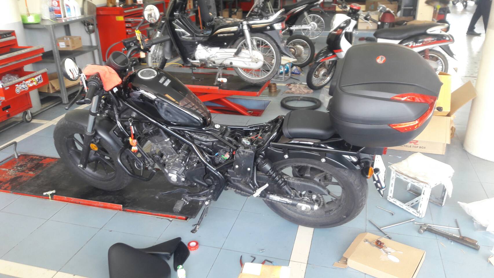 แร็คท้าย ตะแกรงท้าย HONDA REBEL 300 500