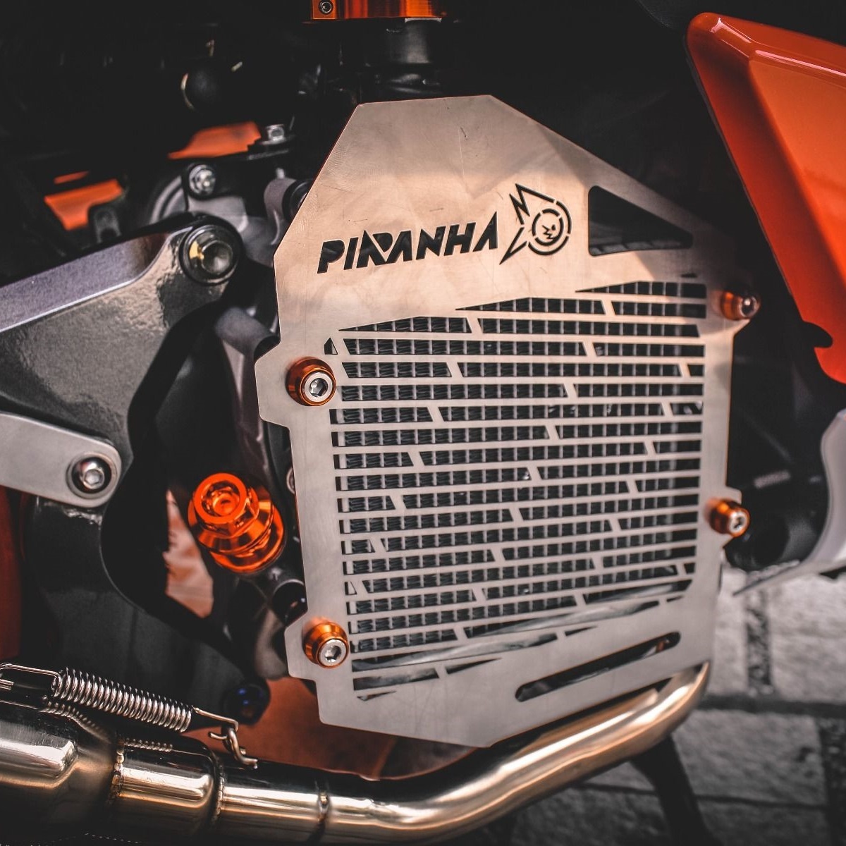 ตะแกรงหม้อน้ำสแตนเลส PIRANHA GPX DRONE150 ( Stainless Radiator Guard )