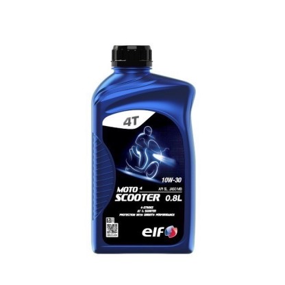 น้ำมันเครื่องสกู๊ตเตอร์ elf เอลฟ์ MOTO4 Scooter 10W-30 ขนาด 0.8L สำหรับรถเกียร์ออโต้