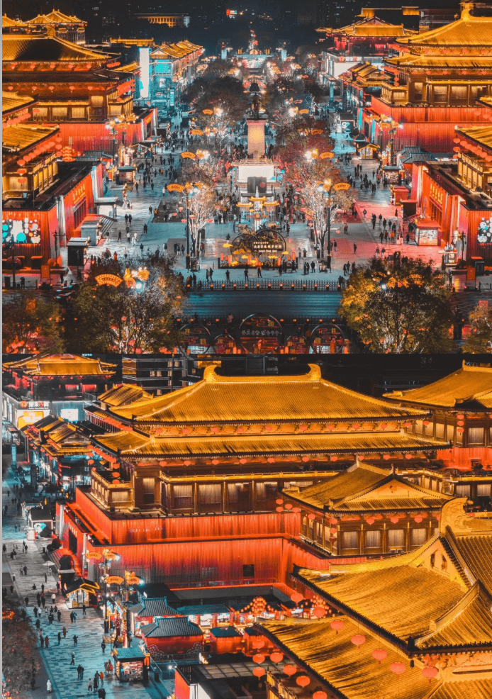 大唐不夜城 ── 輝く灯りが織りなす、夢の盛唐世界へタイムスリップ