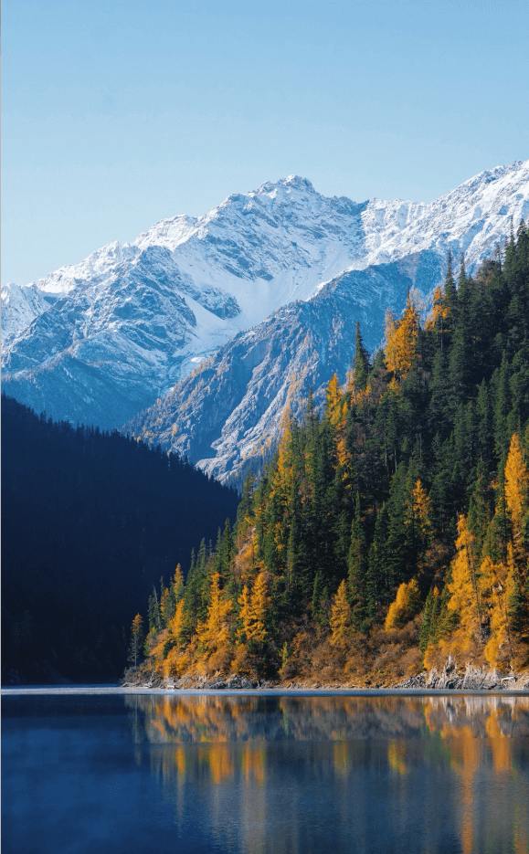 九寨溝・鏡海（ミラー湖） ──空と山を映し出す、九寨溝随一の絶景鏡湖