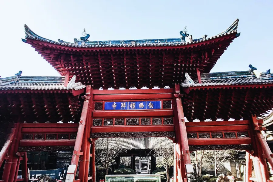 西安大清真寺は中国イスラムの建築様式を体現しています。