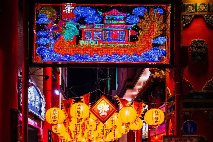 日本で春節の雰囲気を体験できる中華街の様子