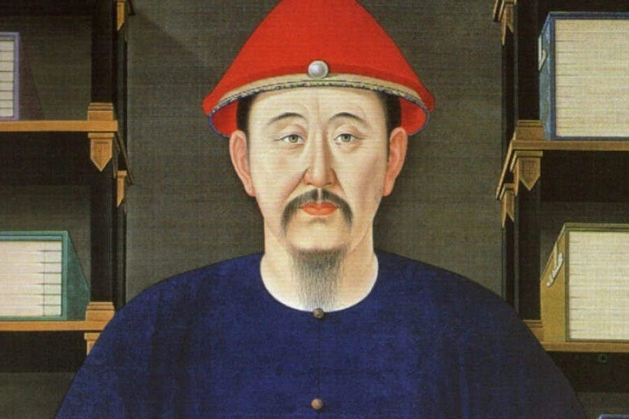 清朝の名君とされる康熙帝の肖像