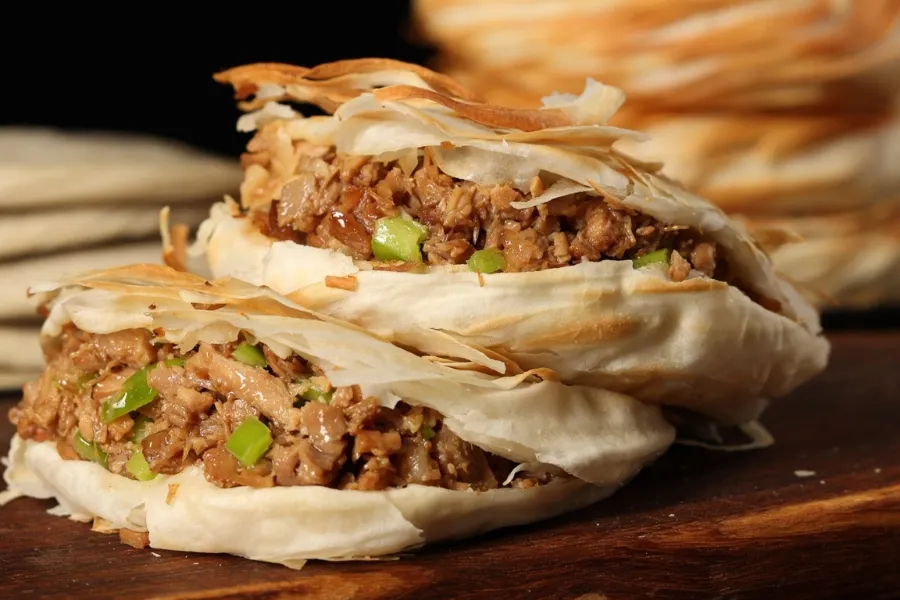 西安の肉夹馍 - 西部の風味が詰まった人気の軽食