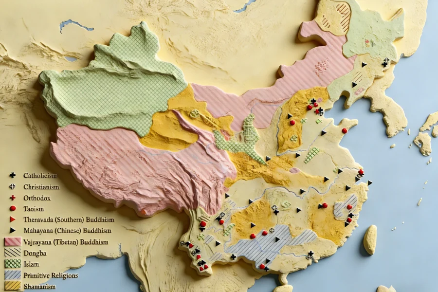 中国の宗教信者の割合