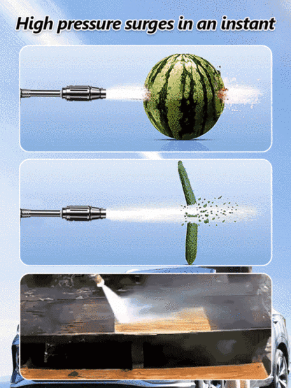 High pressure car wash gun