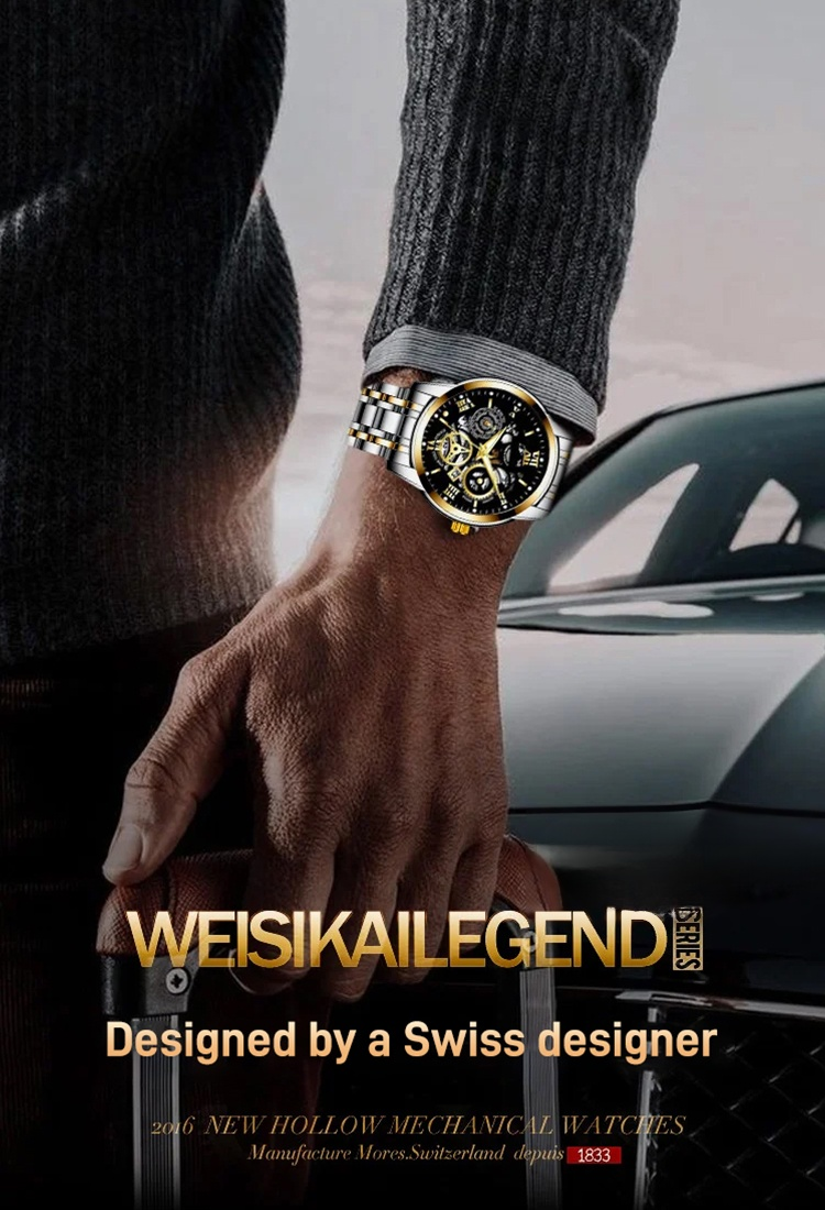 Hollow Automatic Movement Watch