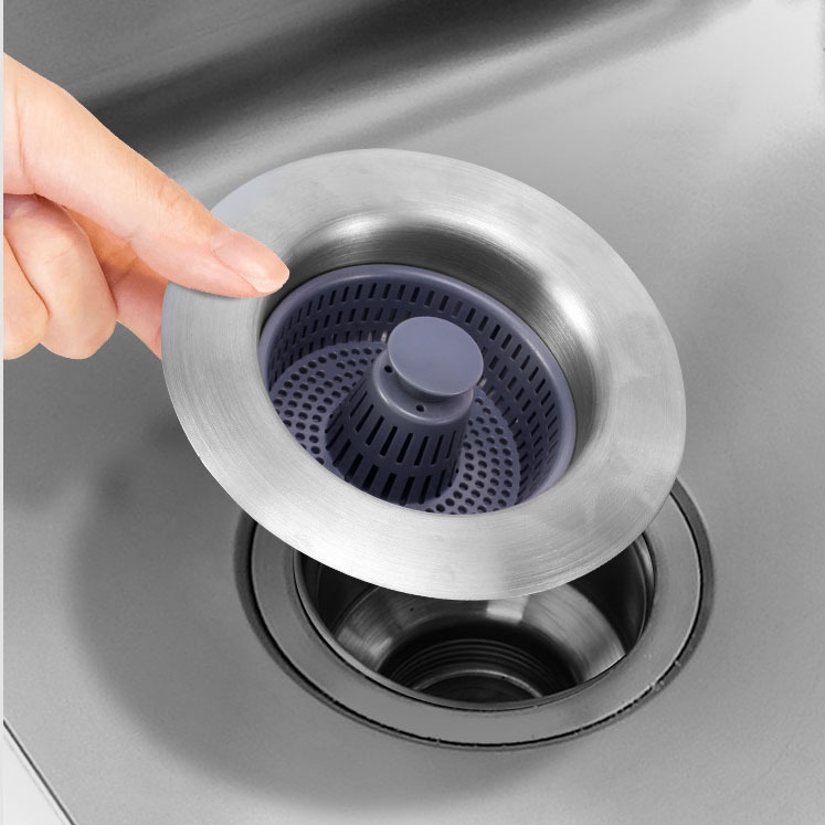 Stainless Steel Kitchen Sink Bouncing Drain Deodorant Artifact