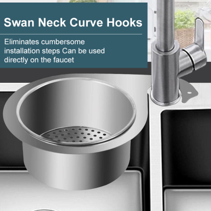 Stainless steel swan colander