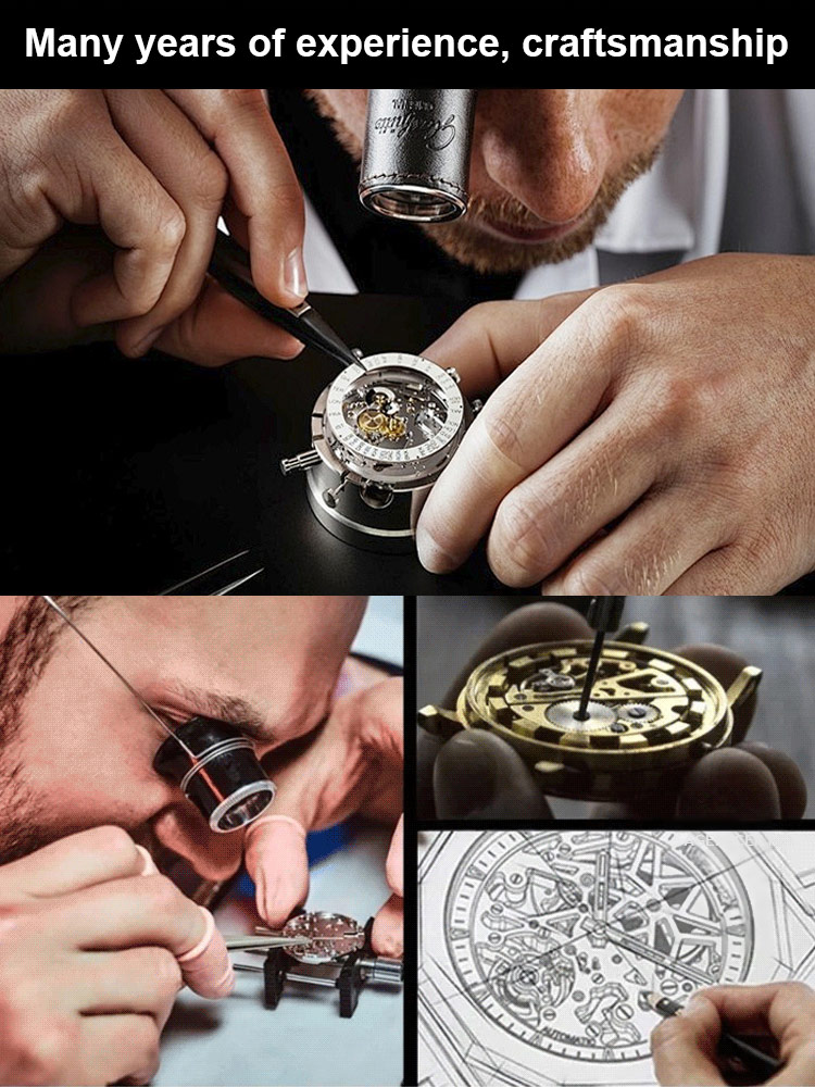 Men's Classic Date Week Water Resistant Steel Strap Watch