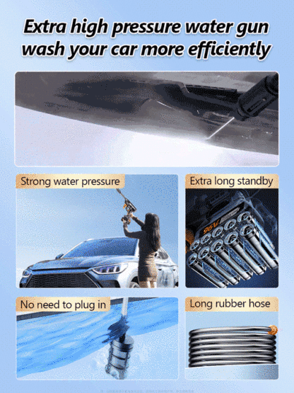 High pressure car wash gun