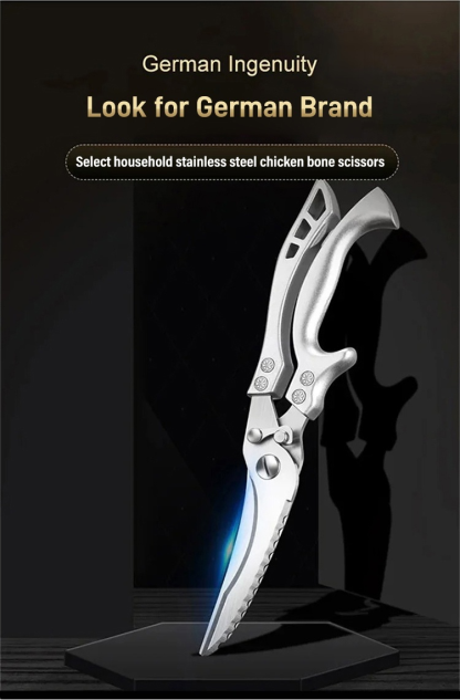 Powerful and sharp stainless steel food scissors