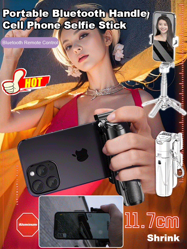 Mini 4-in-1 selfie stick portable artifact