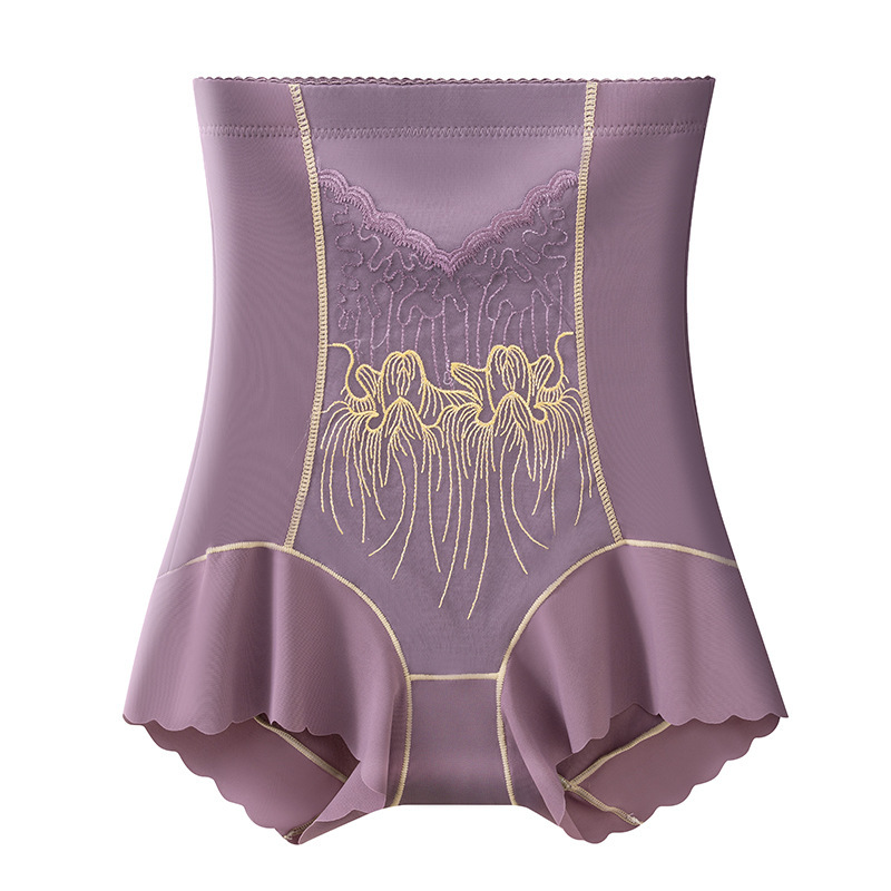 [Stomach Disappearance Technique] High-end Embroidered Seamless Abdomen Pants