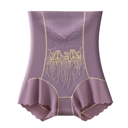 [Stomach Disappearance Technique] High-end Embroidered Seamless Abdomen Pants