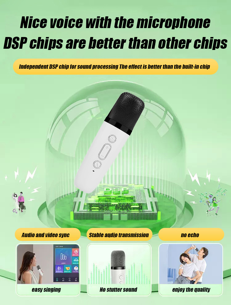 FM-Portable KTV lighting Bluetooth speaker [with microphone]