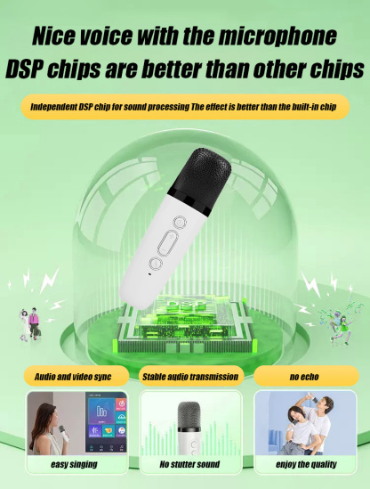 FM-Portable KTV lighting Bluetooth speaker [with microphone]