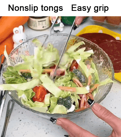 Multifunctional Stainless Steel Kitchen Tongs
