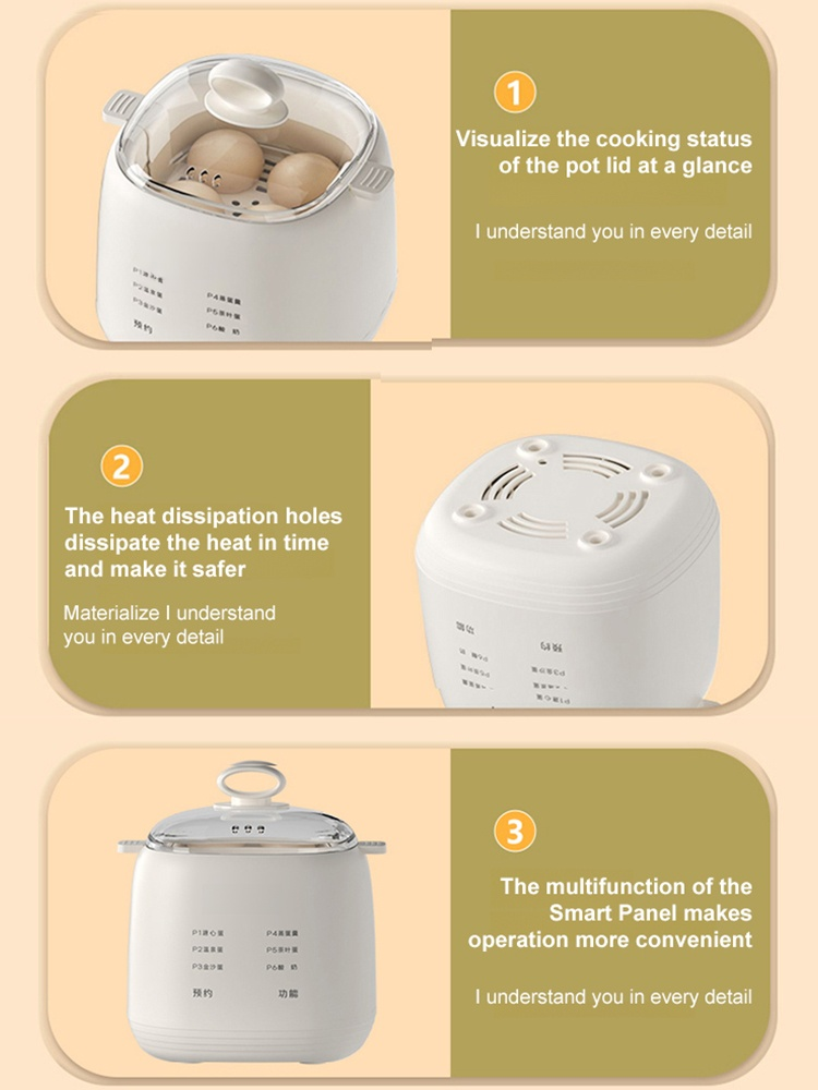 2024 New Model Egg Cooker Steamer