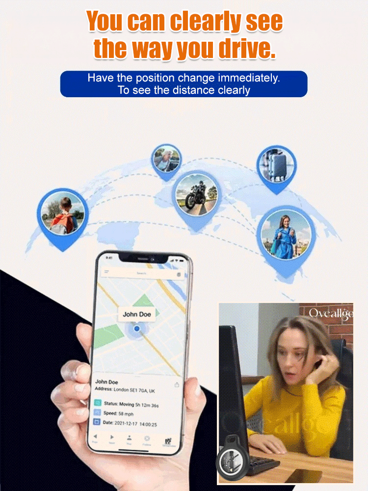 【No SIM Required】Smart GPS Tracker