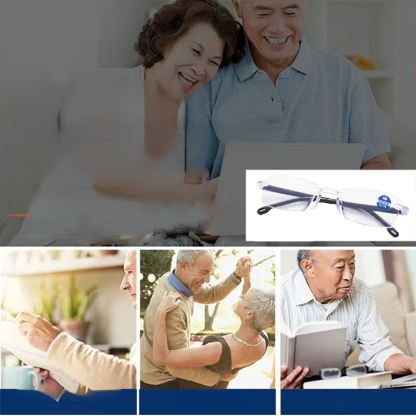 Autozoom reading glasses