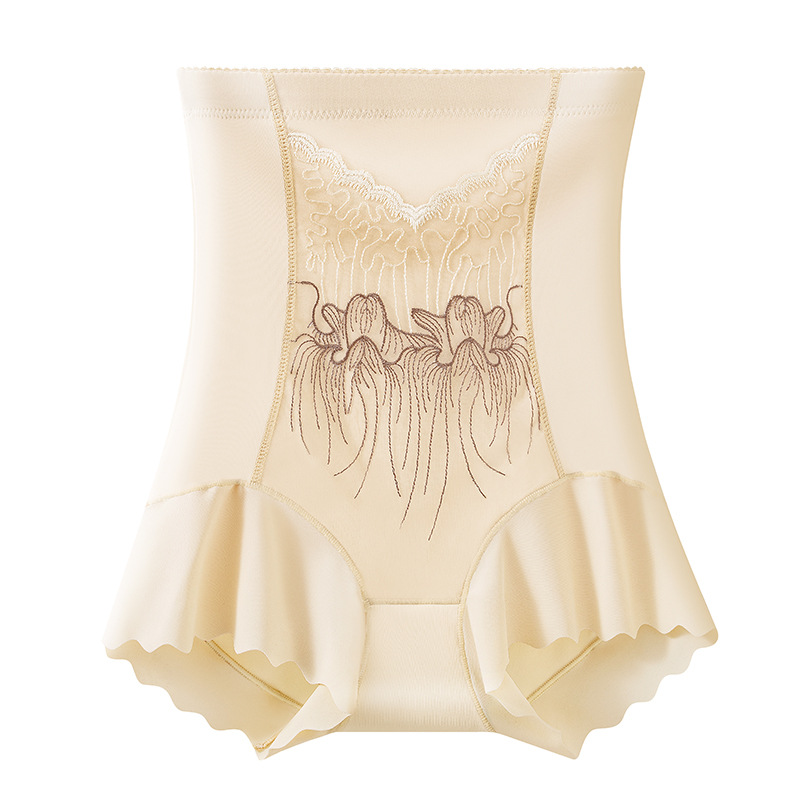 [Stomach Disappearance Technique] High-end Embroidered Seamless Abdomen Pants