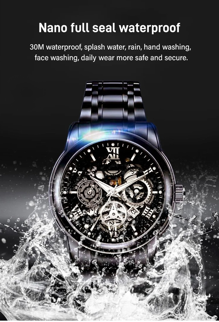Hollow Automatic Movement Watch