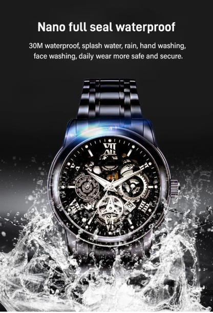 Hollow Automatic Movement Watch