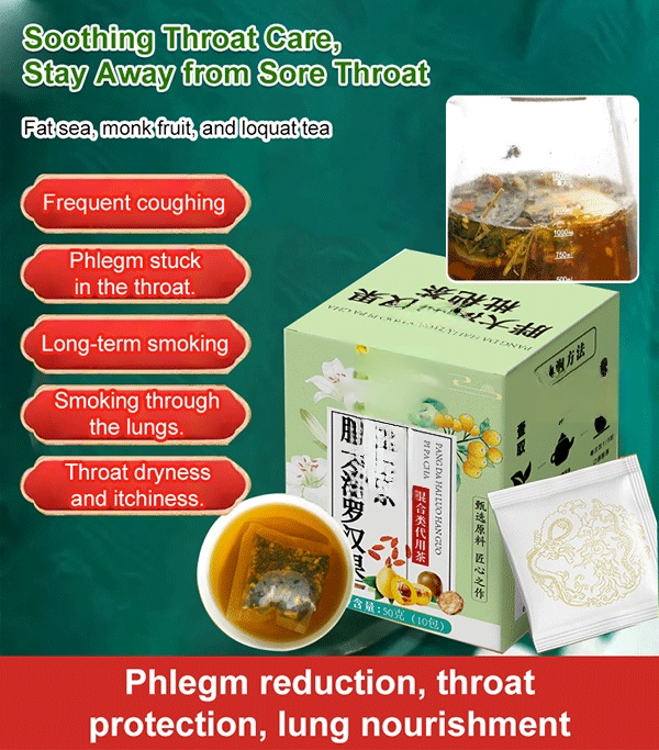 Loquat Tea with Malva Nut and Monk Fruit for Moistening the Lungs and Benefiting the Throat