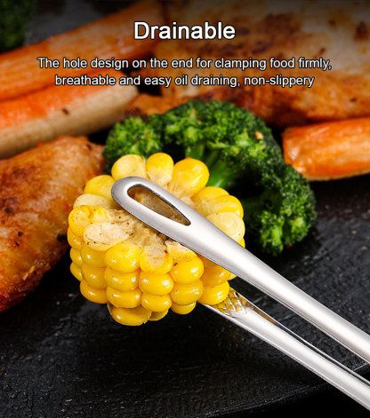 Multifunctional Stainless Steel Kitchen Tongs