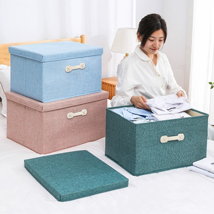 収納ボックス 折りたたみ ふた付き 収納ボックス 布 ふた付き 収納ケース 布 収納ボックス 大容量 収納ケース 折りたたみ 衣装ケース 布 積み重ね スツール 押し入れ収納 衣類収納 おもちゃ収納 整理 インテリア 書類収納 小物入れ 18L 30L 45L 60L
