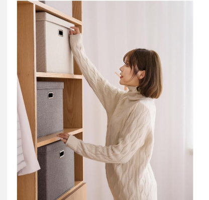 収納ボックス 布 折りたたみ 収納ケース 収納ボックス 大容量 衣類収納 布団収納 押入れ収納 クローゼット収納  引っ越す おしゃれ 衣装ケース 防塵 取っ手付き グレー ベージュ S M L LL