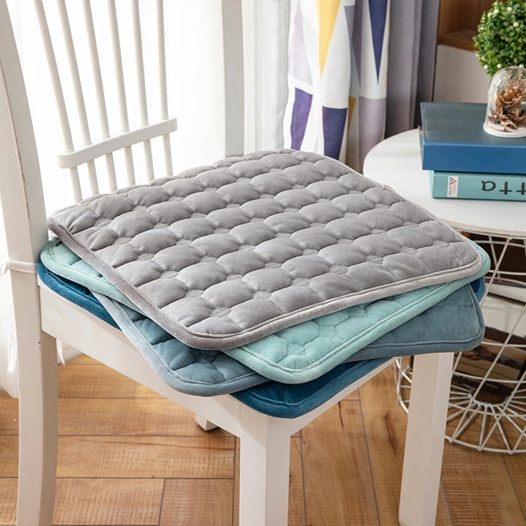 チェアパッド 2個セット 滑り止め 40x40 45x45 50x50  座布団 クッション ベロア ベルベット 洗える あったか 暖 イームズチェア用 ベルベット ベロア ベンチ用 北欧 滑り止め 丸洗い 椅子用 おしゃれ チェアクッション チェアー オフィス用 シンプル