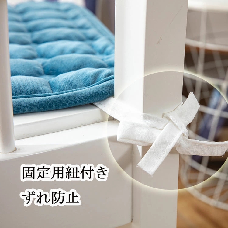 チェアパッド 2個セット 滑り止め 40x40 45x45 50x50  座布団 クッション ベロア ベルベット 洗える あったか 暖 イームズチェア用 ベルベット ベロア ベンチ用 北欧 滑り止め 丸洗い 椅子用 おしゃれ チェアクッション チェアー オフィス用 シンプル