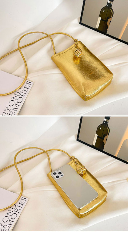 スマホポーチ ポシェット キラキラ pu ミニショルダーバッグ ショルダーポーチ かわいい 携帯ポシェット 携帯ポーチ ショルダーバッグ おしゃれ iPhone 斜めがけ 大人 通勤 通学 旅行 縦型 多収納 ゴールド シルバー