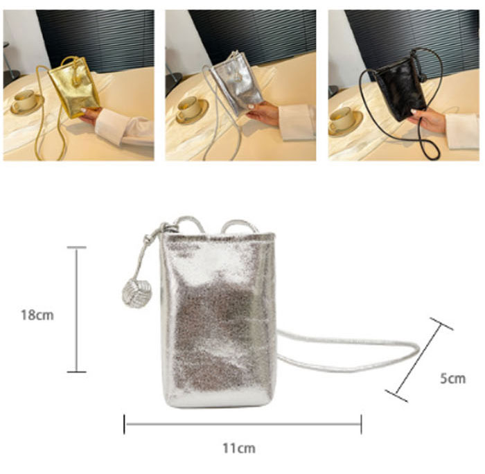 スマホポーチ ポシェット キラキラ pu ミニショルダーバッグ ショルダーポーチ かわいい 携帯ポシェット 携帯ポーチ ショルダーバッグ おしゃれ iPhone 斜めがけ 大人 通勤 通学 旅行 縦型 多収納 ゴールド シルバー