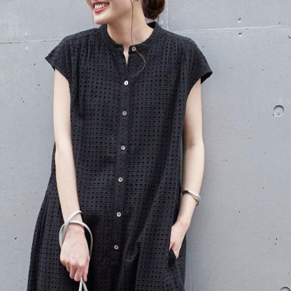 オールインワン　彫り透かし　裏地付き　オーバーオール　レディース　ノースリーブ　パンツドレス　半袖　春夏　体型カバー　ワイドパンツ　結婚式　二次会　お出かけ　お呼ばれ　入学式　卒業式　上品　高級感　カジュアル風　リラックス　ゆったりシルエット