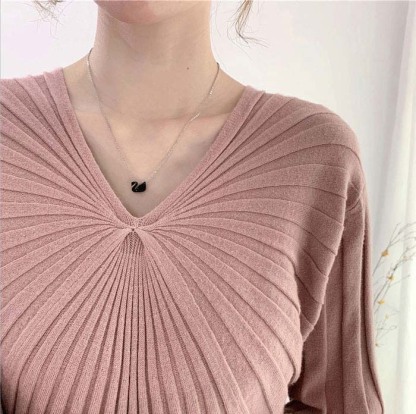 ニットワンピース　春秋　ロング丈　レディース　タイト　ニットワンピ　リブニット　ワンピ　長袖　タイトライン　Vネック　無地　カジュアル　フォーマル　大人　上品　着瘦せ　フェミニン　伸縮性　ストレッチ　高級感　ハイウエスト