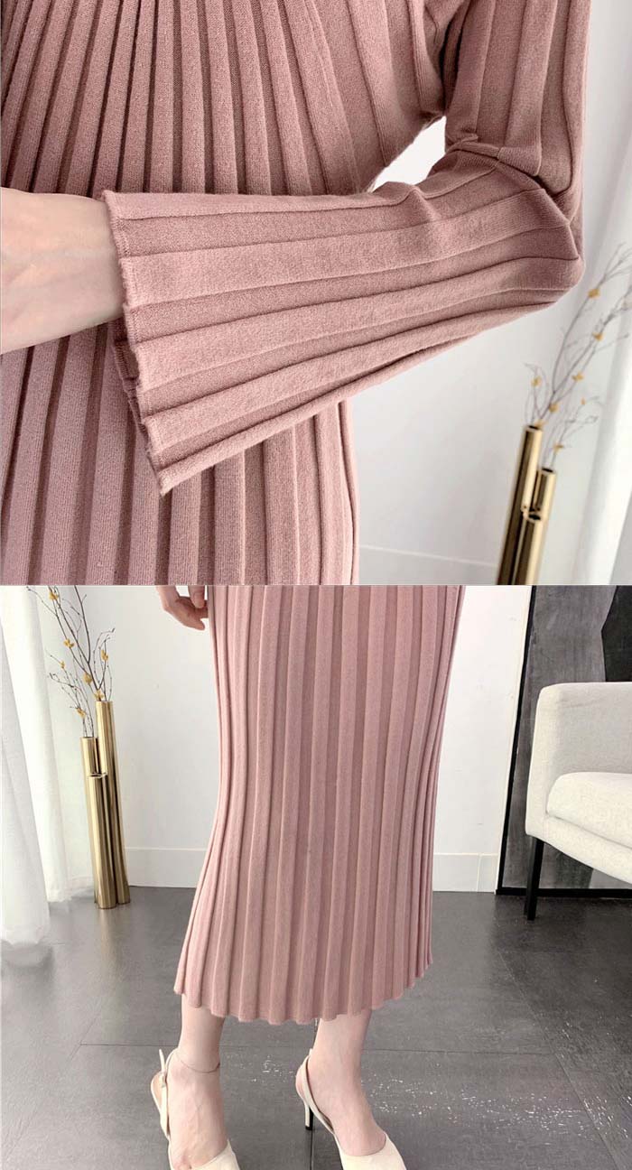 ニットワンピース　春秋　ロング丈　レディース　タイト　ニットワンピ　リブニット　ワンピ　長袖　タイトライン　Vネック　無地　カジュアル　フォーマル　大人　上品　着瘦せ　フェミニン　伸縮性　ストレッチ　高級感　ハイウエスト