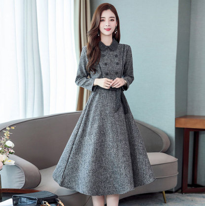 ワンピース Aライン 秋冬 きれいめ 長袖 ミディアム丈 膝丈 ミモレ丈 レディース 30代40代 着痩せ フェミニン フォーマル ベルト付き ワンピ 重ね着 大人 かわいい 通勤 結婚式 OL オシャレ 上品 日常 春 秋 冬 おしゃれ 大人可愛い 送料無料 50代 春秋