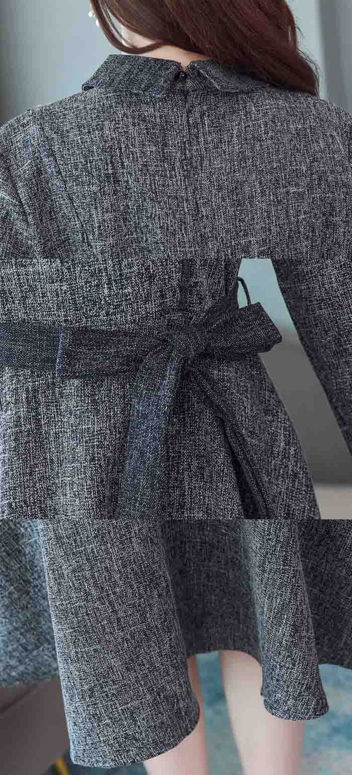 ワンピース Aライン 秋冬 きれいめ 長袖 ミディアム丈 膝丈 ミモレ丈 レディース 30代40代 着痩せ フェミニン フォーマル ベルト付き ワンピ 重ね着 大人 かわいい 通勤 結婚式 OL オシャレ 上品 日常 春 秋 冬 おしゃれ 大人可愛い 送料無料 50代 春秋